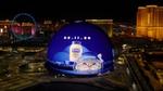 Hellmann’s Big Game Mayo Cat projected on the Sphere in Las Vegas