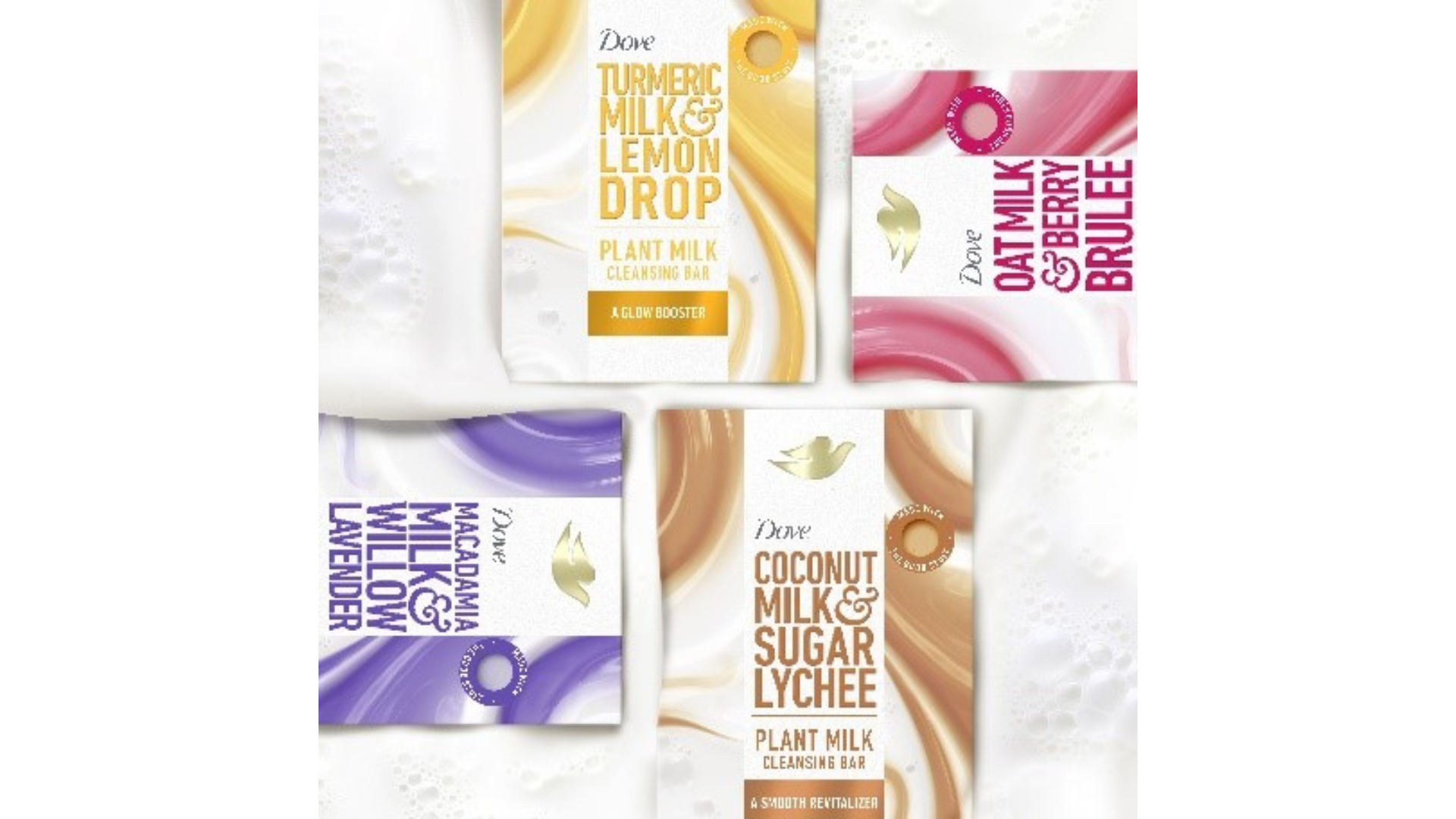 Packaged product pictures of the new bars collection