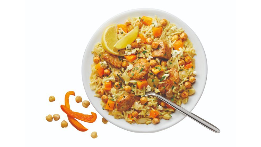 Cumin-scented Chicken & Pan-Roasted Chickpeas Recipe made with Knorr Rice Sides